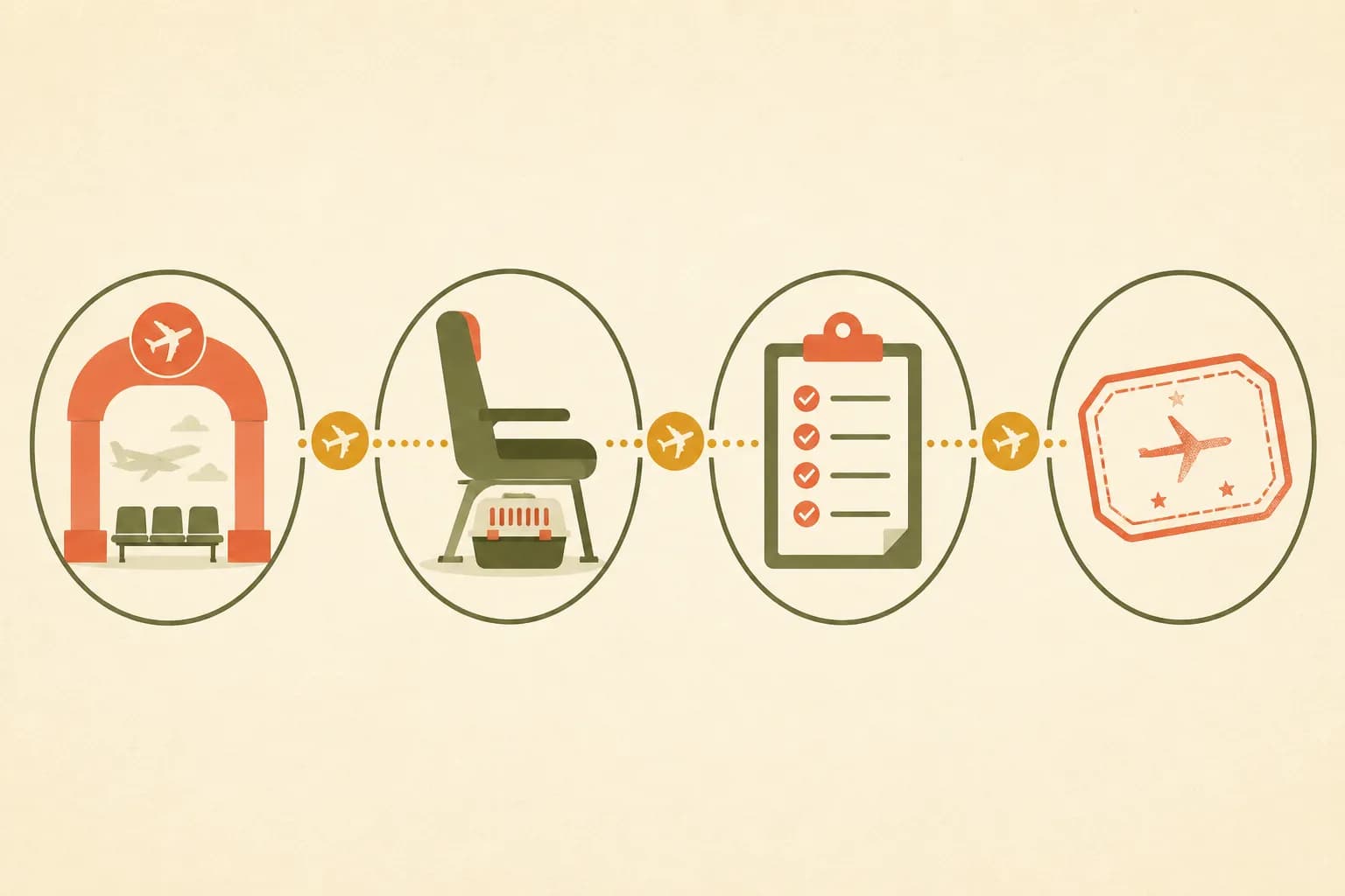 Decision map from airline cabin rules to container and entry documents